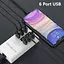 Сетевое зарядное устройство Addap 6 USB портов 30 Вт Smart USB Charger A5 (XL-A5) - миниатюра 5