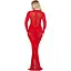 Сукня Leg Avenue Lace and Net Bodycon Gown One Size - мініатюра 3