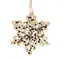 Елочное украшение "Снежинка с блестками" 6,5 см, YQ1463766 - миниатюра 1