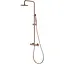 Душова система з термостатом Imex Monza Turn Clean рожеве матове золото BTM039/ORC, Золотий - мініатюра 1