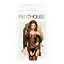 Бодістокінг з флористично-геометричним орнаментом Penthouse - Top-Notch Black XL - мініатюра 3