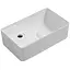 Умивальник підвісний Mixxus Premium Quadro-1201-R 430x265x135 мм з отвором під змішувач та перелив MP6504, Білий - мініатюра 1