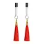 Затискачі для сосків з пензликами Lovetoy Glamor Tassel Nipple Clamp 14 см червоний - мініатюра 2