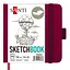 Скетчбук Santi для графіки 100 аркушів 12x12 см сливовий (743361) - мініатюра 1