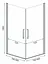 Душова кабіна Rea Rubik 80x80 black mat REA-K9230, Чорний матовий, Універсальна, прозорий - мініатюра 7