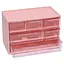 Органайзер настільний WXS-4 на 6 відділень Pink - мініатюра 1