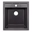 Кухонна мийка Lidz 460x515/200 GRF-13 (LIDZGRF13460515200), Графіт - мініатюра 1