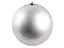 Велика ялинкова куля матова "SILVER" 25см 0980-25S - мініатюра 2