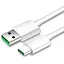 Кабель Super VOOC Flash Charge для Oppo 80W / 8A 1m USB на Type-C / USB-C (QC03) white - мініатюра 1