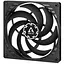 Вентилятор 140 мм Arctic P14 Slim PWM PST чорний 140х140х16 мм PWM 150-1800 об/хв 4-pin, гідравлічний підшипник - мініатюра 1