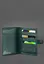 Кожаная обложка-портмоне для военного билета 15.0 зеленая - миниатюра 4
