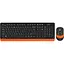 Бездротовий комплект (клавіатура + миша) A4Tech F1110 Fstyler Wireless Orange (FG1010 (Orange)) - мініатюра 1