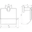Держатель для туалетной бумаги Globus Lux SQ 9410 - миниатюра 3
