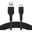 Belkin Кабель USB-A > USB-C зарядка/синхронизация 3м, 60Вт, Type-C, силиконовый с клипсой, черный - миниатюра 1