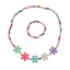 Набор украшений Радужные цветы (ожерелье, браслет) 2шт - миниатюра 1