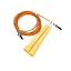 Скакалка скоростная MS 3765(Yellow) 290 см, ручка пластик, веревка резина+металл - миниатюра 1