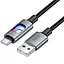 Дата кабель Hoco U144 New USB to Type-C 3A (1.2m) Black - мініатюра 3