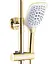 Душова система Rea Melia gold white з виливом REA-P2406, Золотий - мініатюра 5