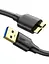 Кабель UGREEN US130 USB 3.0 A Male to Micro USB 3.0 Male Cable 0.5m (Black)(UGR-10840) - миниатюра 1