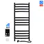 Электрический полотенцесушитель Navin Avalon 480x1200 Sensor с Wi-Fi права, черный муар 12-112033-4880, Черный матовый, Правое, Электронный - миниатюра 3