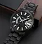 Чоловічий годинник Skmei 1985 на браслеті (Чорний з сріблястим) - мініатюра 5