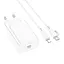 Мережевий зарядний пристрій з кабелем Borofone BA21A Pro Long journey single port PD20W charger set(C to iP) білий - мініатюра 3