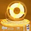 Світлодіодна стрічка Cob LED Strip Light 10 м з таймером, затемнювані стрічкові світильники з радіочастотним пультом дистанційного - мініатюра 1