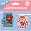 Набор магнитных закладок Yes Line Friends Brown and Choco 20 шт. (708106) - миниатюра 1
