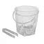 Пластикове відро для льоду зі щипцями, Kitchen Master Прозорий 87409 - мініатюра 1