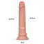 Фаллоимитатор Dual-Layered Liquid Silicone Nature Cock 18.5 см телесный - миниатюра 7