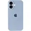 Чехол Epik Silicone Case Full Camera Protective (AA) для Apple iPhone 16 (6.1) Голубой/Sweet Blue - миниатюра 2