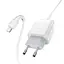 Зарядний пристрій Hoco C72Q USB QC + кабель USB to MicroUSB білий - мініатюра 3