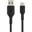 Кабель Belkin Boost Up Charge Braided USB-C to USB-A 2m Black (CAB002BT2MBK) [156812] - мініатюра 2