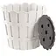 Горщик для квітів Violet House 1048 Bamboo White з дренажем 7 л (1048 BAMBOO WHITE 7 л.) - мініатюра 2