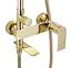 Душевая система Rea Storm gold с изливом REA-P9531, Золотой - миниатюра 2