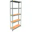 Металевий стелаж Emby Light Series (розмір 2400х900x300мм) 5 полиць ДСП до 100кг Оцинкований - мініатюра 3