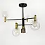 Люстра на 6 ріжків з поворотними плафонами у двох кольорах Line.F Колір плафона Білий - мініатюра 12
