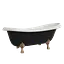 Ванна отдельностоящая глянцевая Amdcon Symphony 167x78 черная из литого камня бронзовые ножки SYMFONYA_167_br_BLACK_HL Черный - миниатюра 8