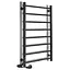 Электрический полотенцесушитель Laris Зебра Альфа ЧФЧ8 500x800 Е левый R3 73207628, Черный матовый, Левое, Электронный - миниатюра 1