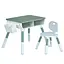 Детский столик ME 1204-5 с 1 стульчиком, вместительная полка, оливковый, в коробке - миниатюра 1