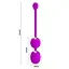 Вагінальні кульки Pretty Love Werner Kegel Ball, 20.5 см, фіолетовий - мініатюра 6
