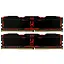 Модуль пам'яті GoodRam DDR4 16Gb (2x8) Iridium X 3200 MHz Black (IR-X3200D464L16SA/16GDC) - мініатюра 1