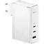 Мережевий зарядний пристрій Baseus GaN5 Pro 3 порти 1*USB + 2*Type-C 140 W (CCGP100202) білий - мініатюра 1