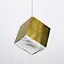 Подвес в латунном корпусе с прозрачным квадратным плафоном | Line F | Арт. MJ89 GD - миниатюра 3