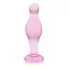 Анальна пробка LoveToy Glass Romance 11.3 см (рожевий) - мініатюра 1