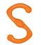 Игрушка S-образная для собак West Paw Bumi Small Tangerine 21см ( ZG050TNG) - миниатюра 1