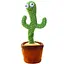Игрушка танцующий кактус Dancing Cactus с музыкой, светом и повторением - миниатюра 1