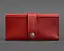 Шкіряне жіноче портмоне 3.0 червоне краст - мініатюра 1