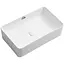 Умивальник накладний Mixxus Premium Quadro-0209 600x370x140 мм з переливом MP6522, Білий - мініатюра 1
