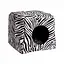 Будиночок для кота Milord Milord 3D KULUBE 40x40 см (зебра) - мініатюра 1